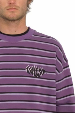 Bluza męska bez kaptura VOLCOM RAYEAH w paski bawełniana haft logo r. M