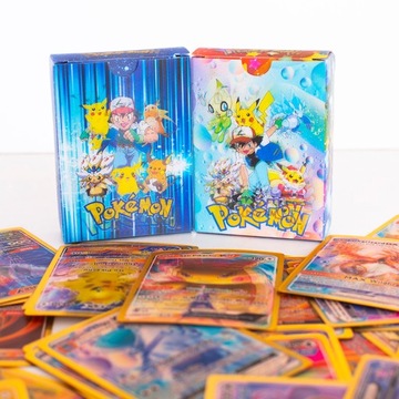 Karty Pokemon Złote 3D Trójwymiarowe Zestaw 27szt