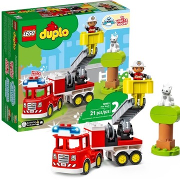 LEGO DUPLO ПОЖАРНАЯ МАШИНА ПОЖАРНЫЙ МОСТ 2+
