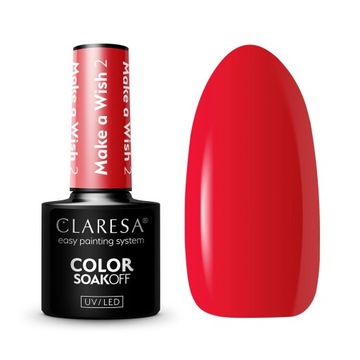 Claresa lakier hybrydowy do paznokci manicure UV LED 5g MAKE A WISH 2