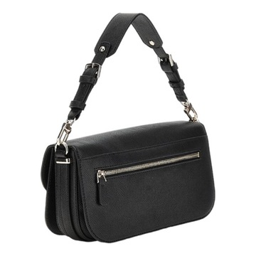 GUESS TOREBKA DAMSKA BRYNLEE TRIPLE COMPARTMENT FLAP CROSSBODY CZARNA