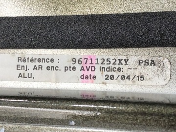LIŠTA DVEŘE PRAVÝ PŘEDNÍ PEUGEOT 508 SW I KOMBI 10-18 96711252XY