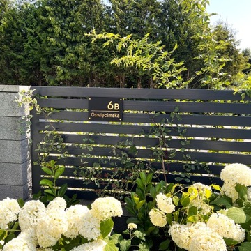 Адрес -таблица из плексиглаторов.