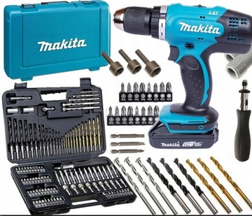 Wiertarko wkrętarka 2x1,5Ah DDF453SYE MAKITA + ZESTAW NARZĘDZIOWY 109 el.