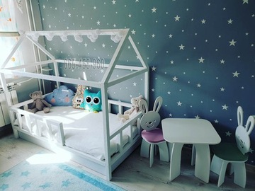 Łóżeczko domek skandynawski house 180x80+ Gratis