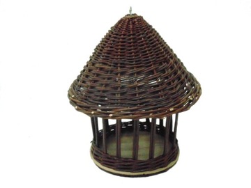 KARMNIK DLA PTAKÓW, OKRĄGŁY, WIKLINOWY - śr. 35 cm