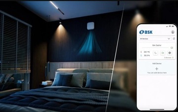 Rekuperator ścienny decentralny BSK ZEPHYR 160 pilot 60m3/h Higrostat WiFi