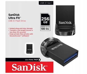 SANDISK FIT ULTRA 256 GB USB 3.1 3.0 PENDRIVE MINI
