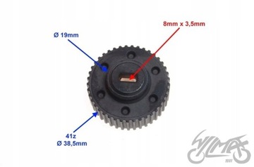 ПРИВОДНОЕ КОЛЕСО МАСЛЯНОГО ДОЗАТОРА ДЛЯ PIAGGIO ZIP 2T