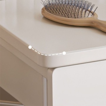 ЭЛЕГАНТНЫЙ БЕЛЫЙ СТОЛИК ДЛЯ СПАЛЬНИ С ЗЕРКАЛОМ И ЯЩИКАМИ В СОВРЕМЕННОМ СТИЛЬ