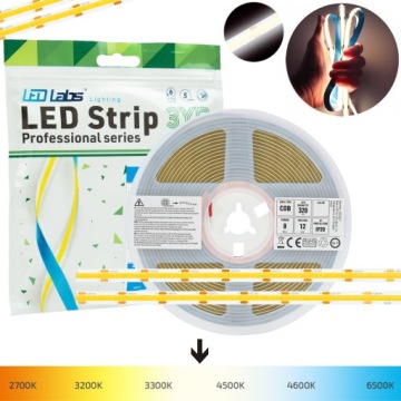 TAŚMA LED COB PROFESSIONAL NEON BIAŁY NEUTRALNY 5m