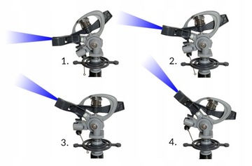ПУЛЬСИРУЮЩИЙ МЕТАЛЛИЧЕСКИЙ СПРИНКЕР НА ПОДСТАВКЕ