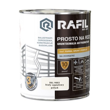 Rafil na Rdzę 0.75L Biały Sygnałowy 9003 Połysk