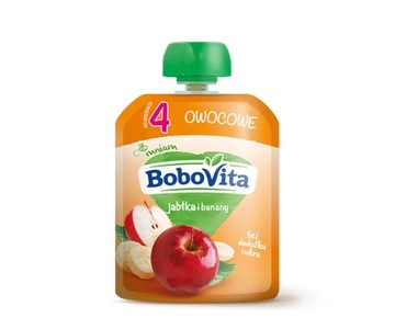 BoboVita mus Jabłka i banany po 4. miesiącu 80g