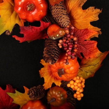 Осенний венок на входную дверь Осенний венок для мамы.