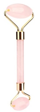 РОЛИКОВЫЙ МАССАЖЕР ДЛЯ ЛИЦА РОЗОВЫЙ КВАРЦ БЕСШУМНЫЙ