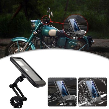 ДЕРЖАТЕЛЬ ДЛЯ ТЕЛЕФОНА ДЛЯ ВЕЛОСИПЕДА, МОТОЦИКЛА, Водонепроницаемый КЕЙС, УНИВЕРСАЛЬНЫЙ