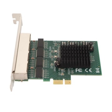 Karta sieciowa PCIe X1 Profesjonalna 4-portowa