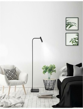 Nova Luce Stylowa lampa podłogowa LED Sicily z regulowanym spotem NV 714018