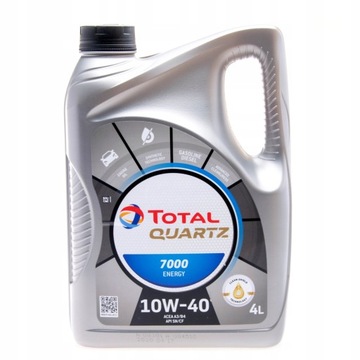 OLEJ TOTAL 10W-40 QUARTZ 7000 4L ENERGY TOT10W404/OLE TOTAL