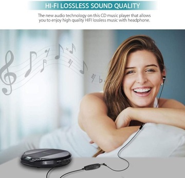 ПОРТАТИВНЫЙ HIFI CD-ПЛЕЕР DISCMAN, ЧЕРНЫЙ