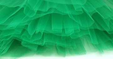 SPÓDNICZKA TIULOWA SPÓDNICA TUTU 30 cm 3-8lat c.zielony