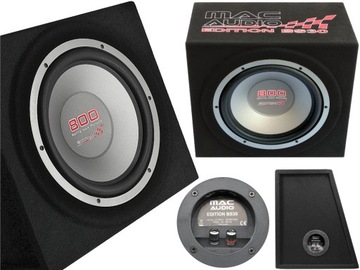Сабвуфер MAC AUDIO BS30 Bass Box MOCNA 800 Вт 30 см 12 дюймов для автомобиля