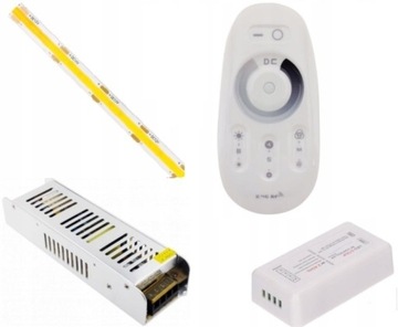 ZESTAW 6m TASMA COB 2880 LED BIALY CIEPLY PILOT +