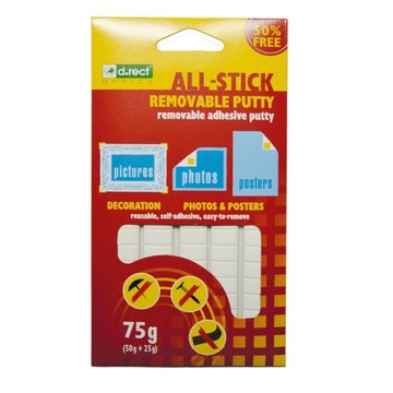 MASA MOCUJĄCA ALL-STICK SAMOPRZYLEPNA BIAŁA 75g