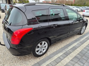 Peugeot 308 I SW Facelifting 2.0 HDI FAP 150KM 2013 Peugeot 308 Piekny czarny 2.0 HDI 220 tys km z Niemiec zarejestrowany gwar, zdjęcie 9