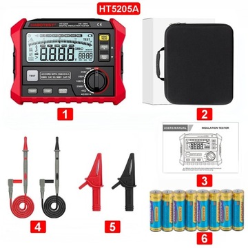 TESTER CIĄGŁOSCI MIERNIK REZYSTANCJI IZOLACJI MULTIMETR RĘCZNY AC DC LCD