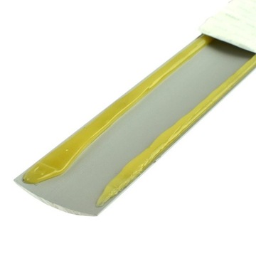 Пороговая клейкая полоса 30мм [ТОЛСТАЯ] серебро, 180см