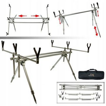 ПОДСТАВКА ДЛЯ РЫБАЛКИ ROD POD НА 3 ТВЕРДЫЕ УДОЧКИ HOKKAIDO