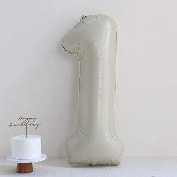 2шт кремовые воздушные шары с цифрами и воздушным шаром из фольги с короной