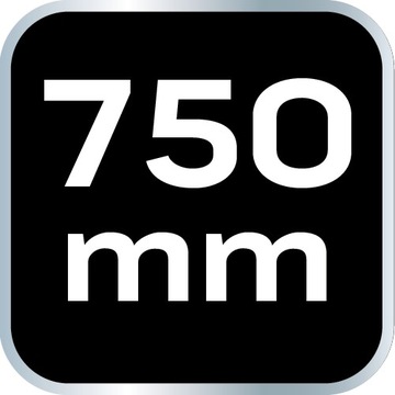 Линейная линейка Линейка 75см, сталь NEO