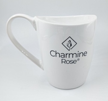 KUBEK PORCELANOWY Charmine Rose 300 ml piękny design FALA kawa herbata