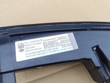 PORSCHE TAYCAN 9J 9JA SVĚTLO LED CLONA (KRYT) KRYT ZADNÍ NOVÁ ORIGINÁLNÍ 9JA945082D