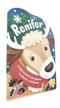 Renifer Świąteczne activity z wykrojnikiem