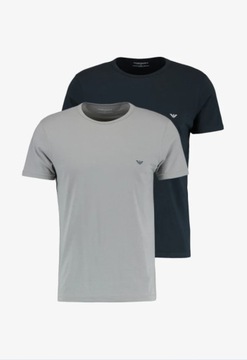 EMPORIO ARMANI ELASTYCZNY T-SHIRT MĘSKI 2PAK S AAA