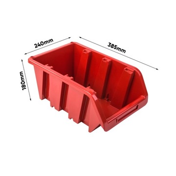 Pojemniki Warsztatowe | Zestaw 50 szt. NP12 RED