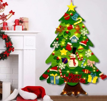 Рождественская елка из фетра Детская елка + светодиод 100 см