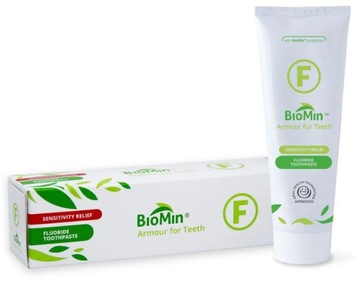 BioMin F Pasta Do Zębów Z Fluorem Do Wrażliwych Zębów WZMACNIA 75ml GRATIS