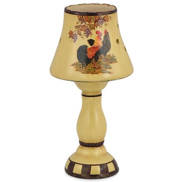 Świecznik ceramiczny lampka kogut i kura 28 cm