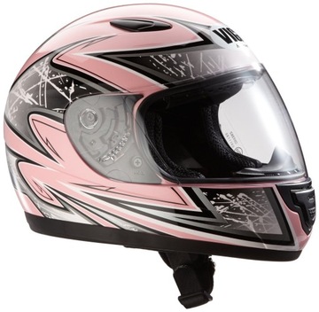 Protectwear Dziecięcy kask motocyklowy różowy SA03-PK S młodzież XL 54/55cm