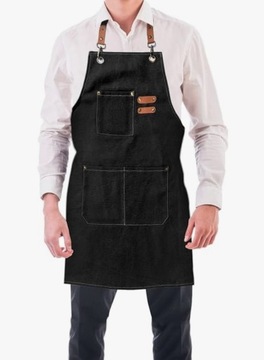 МУЖСКОЙ КУХОННЫЙ ФАРТУК БАРИСТА СТРОНГ ОФИЦИАНТЫ БАРМЕН-ПАРИКМАХЕР