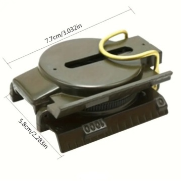 COMET ARMY KP-003 - ПРОФЕССИОНАЛЬНЫЙ ВОЕННЫЙ КОМПАС МЕТАЛЛИЧЕСКИЙ КОМПАС НАВИГАТОР