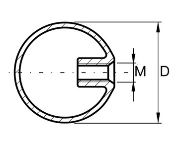 Шарик из нержавеющей стали Ø97 мм с резьбой М10, шлифованный