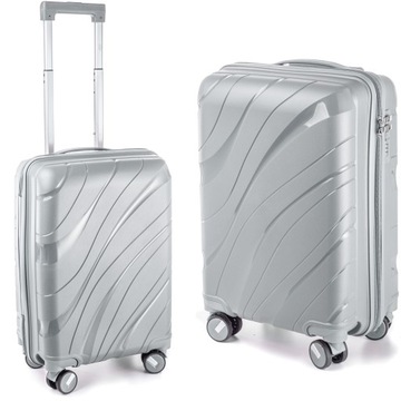 MAŁA WALIZKA PODRÓŻNA L POLIPROPYLEN RGL BAGAŻ PODRĘCZNY KÓŁKA OBROTOWE