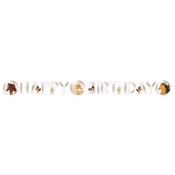 Banner Beautiful Horses Konie 140x15 cm