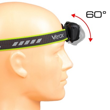 СВЕТОДИОДНАЯ ФАРА, АККУМУЛЯТОРНАЯ USBC, ВОДОНЕПРОНИЦАЕМАЯ, 170 лм PRO VAYOX